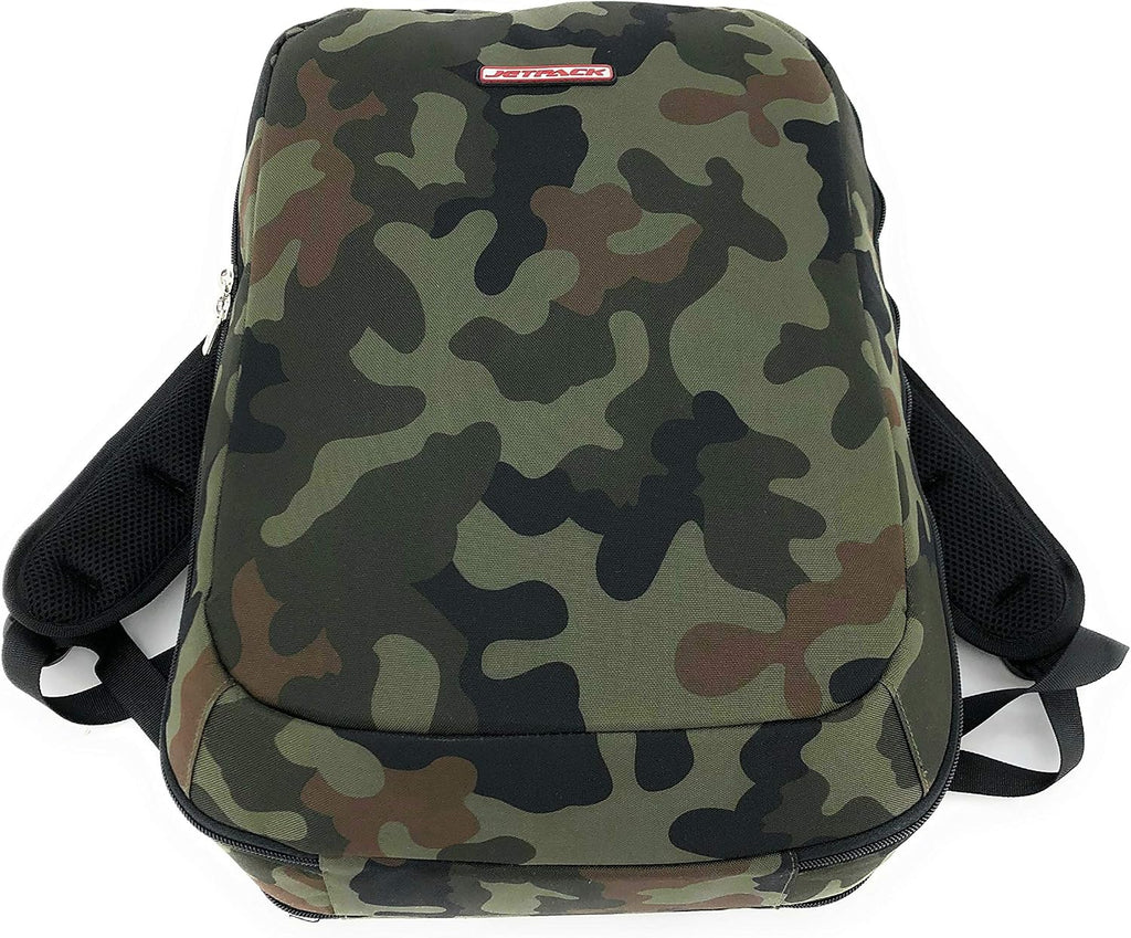 Jetpack Slim Backpack for DVS, Mobile, or Club DJ Gig Set, Bag Carry Laptop, Stand, Tablet, Headphone, Vinyl Records, USB Mobile Devices, Needle Case, Cables, Microphone & More. TSA Compliant (Camo)