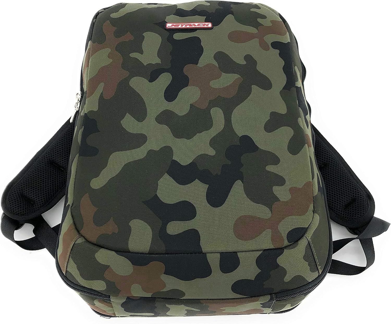 Jetpack Slim Backpack for DVS, Mobile, or Club DJ Gig Set, Bag Carry Laptop, Stand, Tablet, Headphone, Vinyl Records, USB Mobile Devices, Needle Case, Cables, Microphone & More. TSA Compliant (Camo)