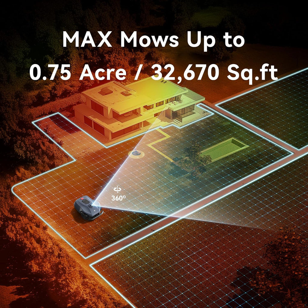Neomow X SE 3D LiDAR Slam Mapping Robot Lawn Mower Perimeter Wireless for 3/4 Acres AI Vision Obstacle Avoidance with 4G, No RTK Antenna Required, App Control, GPS, IPX5, Anti-Theft, Queit