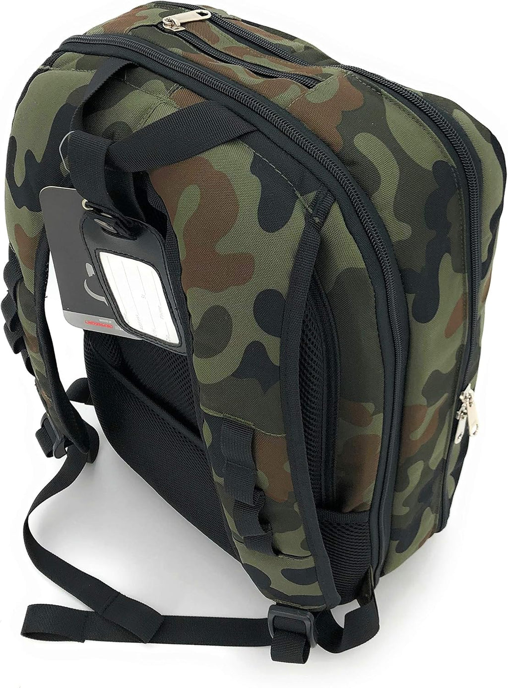 Jetpack Slim Backpack for DVS, Mobile, or Club DJ Gig Set, Bag Carry Laptop, Stand, Tablet, Headphone, Vinyl Records, USB Mobile Devices, Needle Case, Cables, Microphone & More. TSA Compliant (Camo)