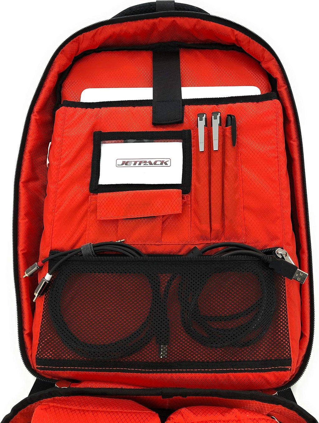 JetPack Snap Backpack for Non DVS, Club DJ Gig Set up, This Bag Protect Carry Mac, Laptop, Stand, Headphone, USB Mobile Devices, Cables, Microphone. Travel Friendly, Ultra Slim Design