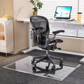48'x36' Beveled Edge Tempered Glass Chair Mat, 5MM Thick, 1000Lbs Weight Capacity, Clear Ultra-Smooth, Suitable for Hardwood Floors & Carpet, Anti-Scratch Anti-Yellow, Home Office Use