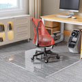 55'x46' Beveled Edge Tempered Glass Chair Mat, 5MM Thick, 1000Lbs Weight Capacity, Clear Ultra-Smooth, Suitable for Hardwood Floors & Carpet, Anti-Scratch Anti-Yellow, Home Office Use