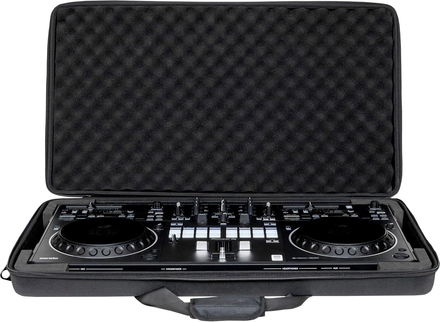 Pioneer DDJ-REV5 4-Deck DJ Controller with Headliner HL12010 Pro-Fit Case
