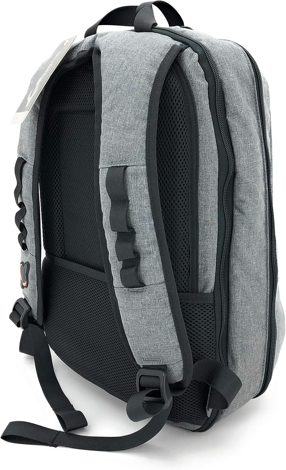 Jetpack Slim Backpack for DVS, Mobile, or Club DJ Gig Set, Bag Carry Laptop, Stand, Tablet, Headphone, Vinyl Records, USB Mobile Devices, Needle Case, Cables, Microphone & More. TSA Compliant (Gray)