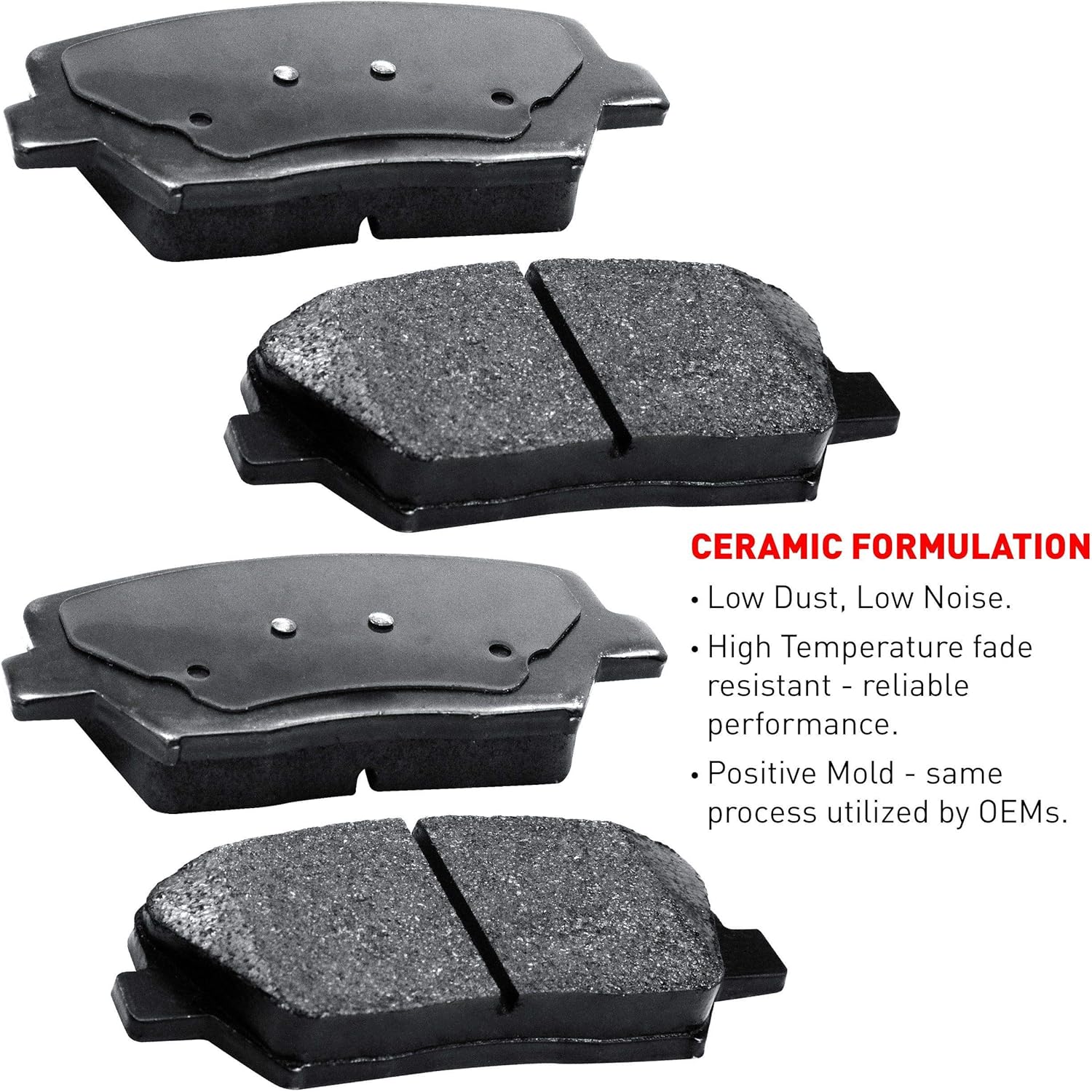 R1 Concepts Front and Rear Brake Kit Fits 2011-2014 Ford Edge; 2011-2015 Lincoln MKX| Ceramic Brake Pads and Drilled Slotted Brake Rotors| 12.6' Front & 13.0' Rear