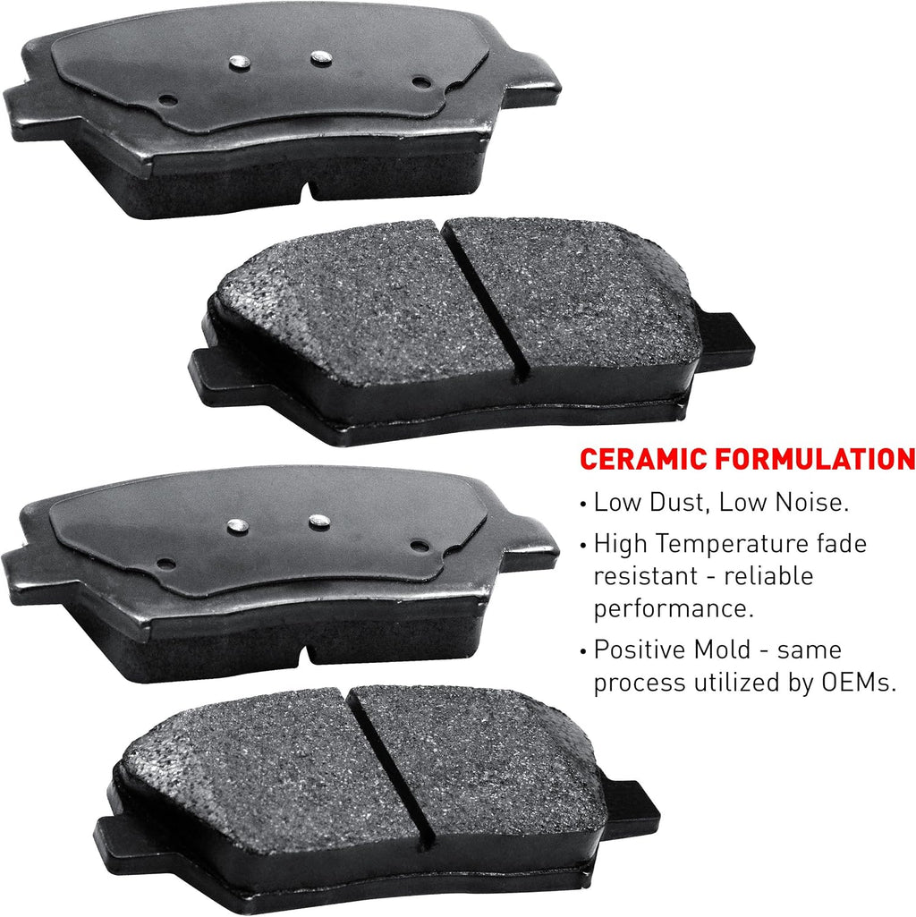 R1 Concepts Front Brakes and Rotors| Automotive Replacement Brake Kits| Front Ceramic Brake Pads and Rotors Kit| Fits 1979-1981 Buick Century, Regal, Chevrolet El, Chevrolet Malibu