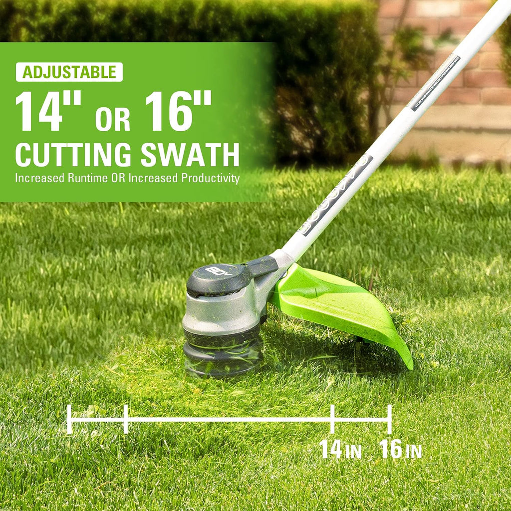 Greenworks 80V 16-Inch Brushless String Trimmer (Gen 2), Battery and Charger Not Included
