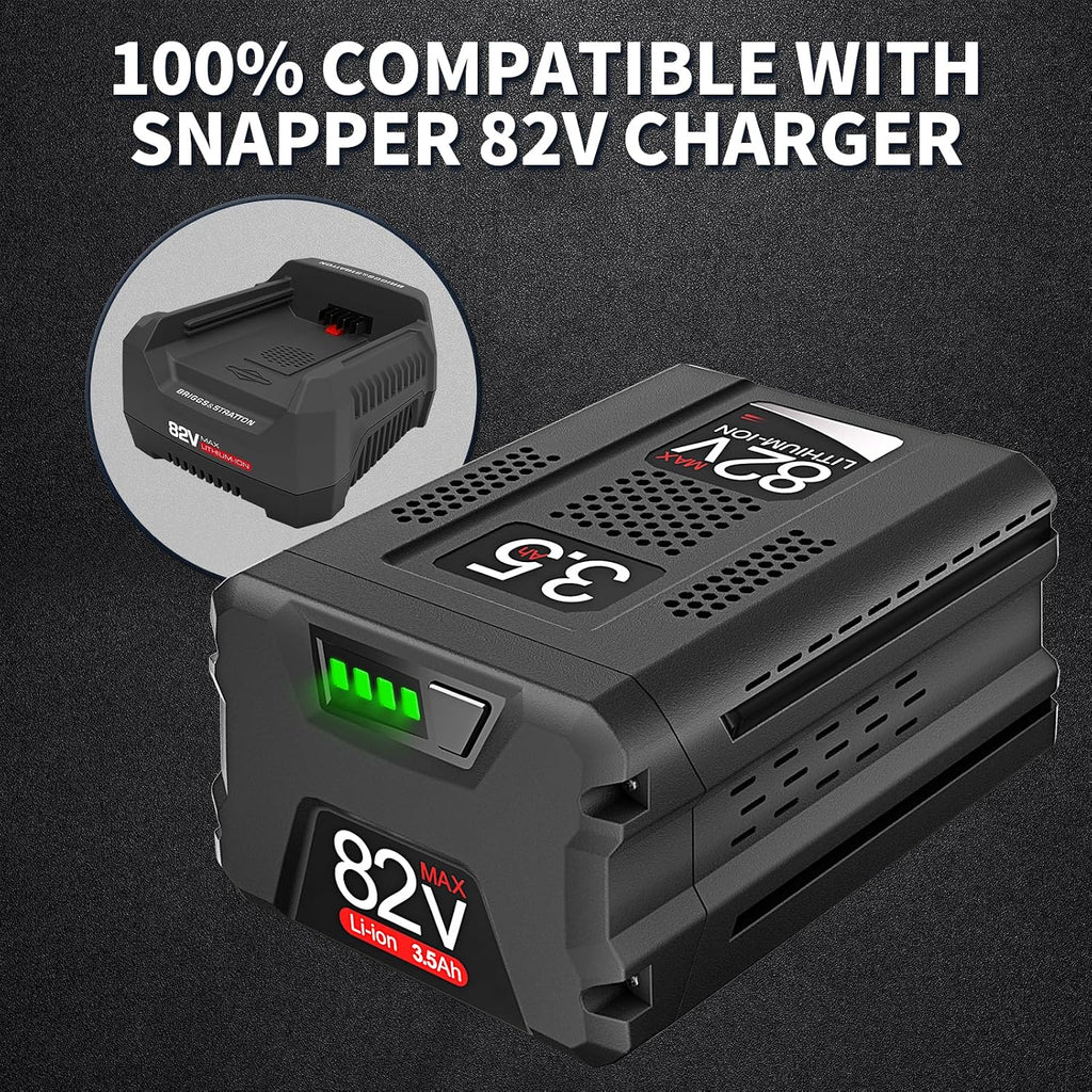 Replace Battery for Snapper XD 82V Battery Briggs & Stratton 3.5Ah 1760266 1760265 High Capacity Lithium-ion Battery BSB2AH82 / BSB4AH82 / BSB5AH82 for Cordless Electric Tools
