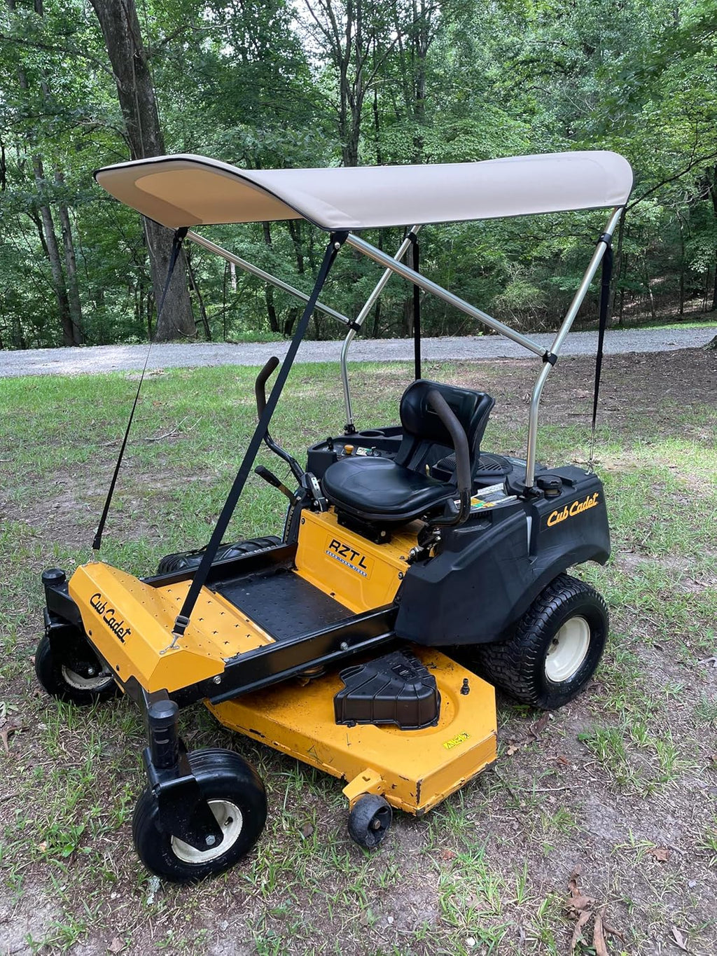 Sun Shade Canopy for Zero Turn Lawn Mower - Fits Bad Boy, Husqvarna, Toro, Ariens & Other Brands - Reduce Heat and Glare with this Umbrella Canopy for your Zero Turn Mower, Patent Pending