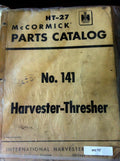 International 141 Harvester Thresher parts Manual
