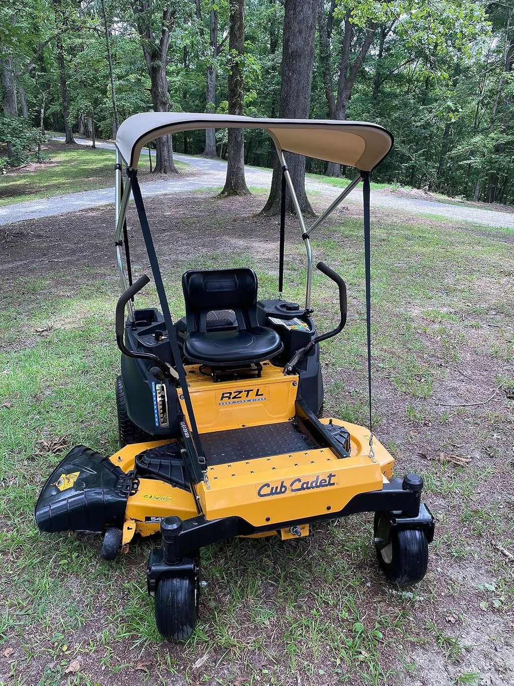 Sun Shade Canopy for Zero Turn Lawn Mower - Fits Bad Boy, Husqvarna, Toro, Ariens & Other Brands - Reduce Heat and Glare with this Umbrella Canopy for your Zero Turn Mower, Patent Pending