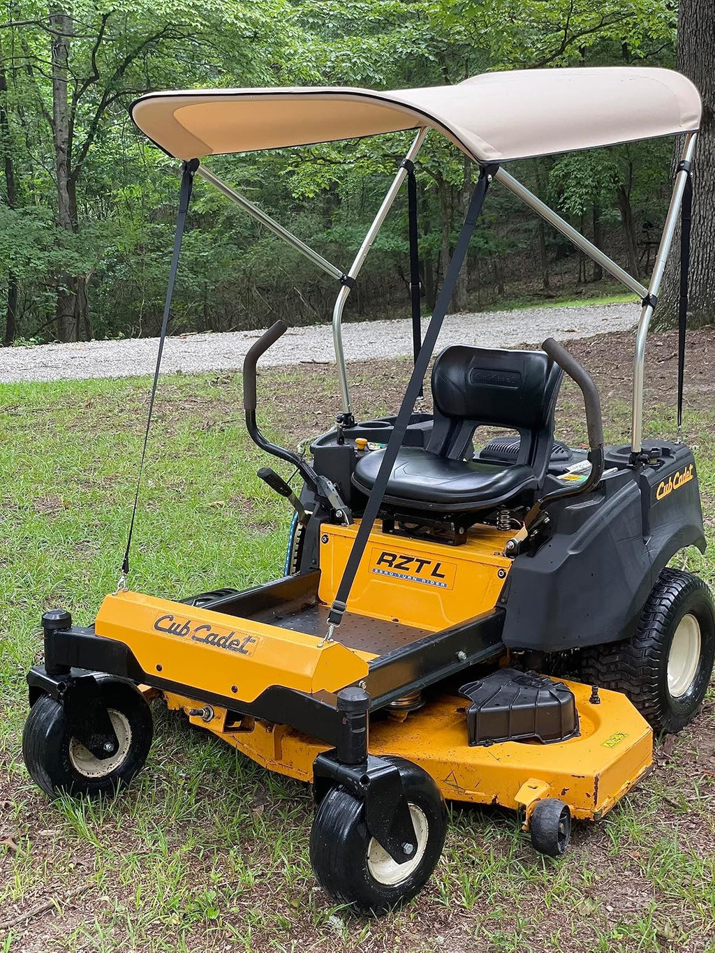 Sun Shade Canopy for Zero Turn Lawn Mower - Fits Bad Boy, Husqvarna, Toro, Ariens & Other Brands - Reduce Heat and Glare with this Umbrella Canopy for your Zero Turn Mower, Patent Pending