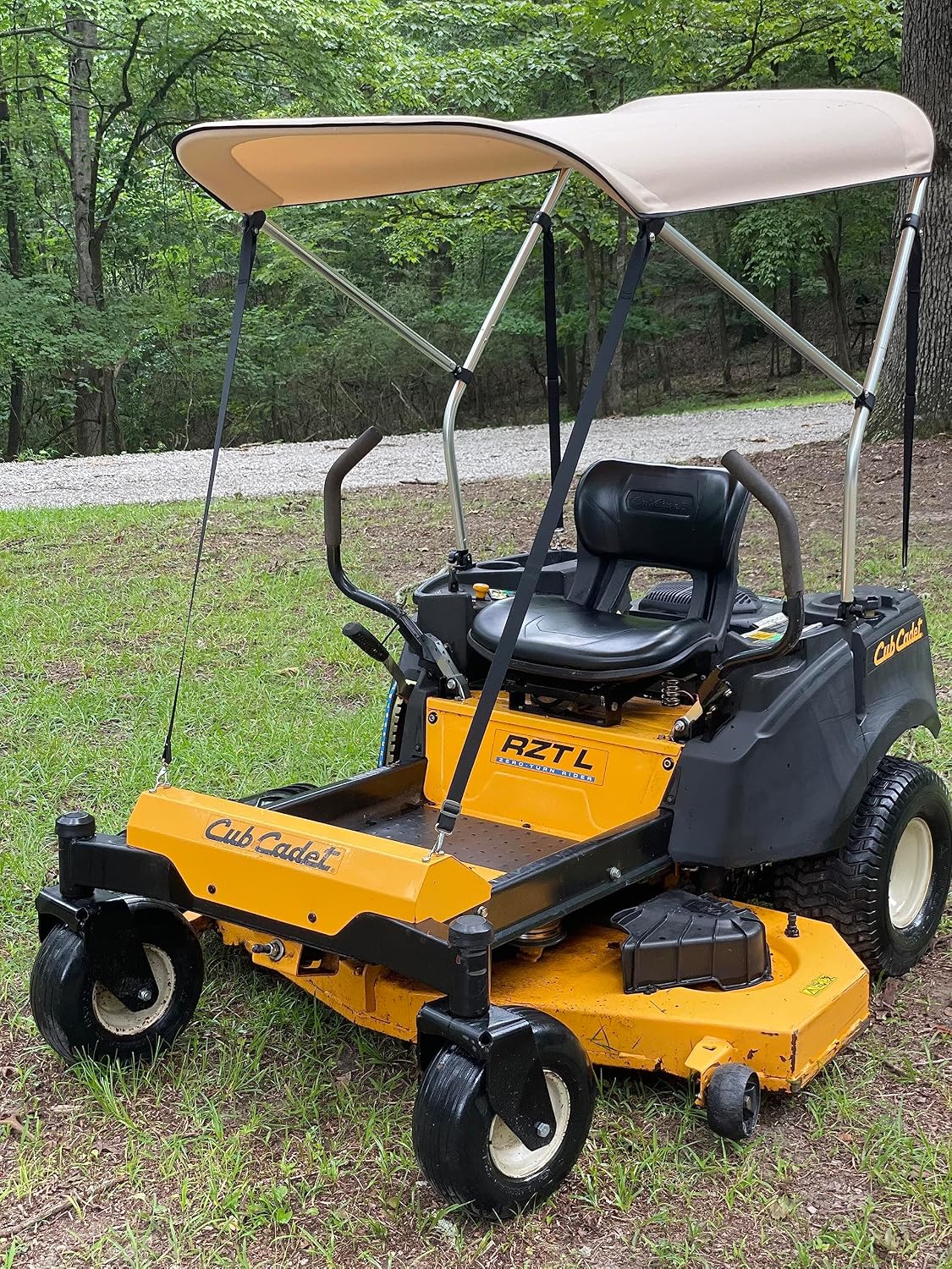 Sun Shade Canopy for Zero Turn Lawn Mower - Fits Bad Boy, Husqvarna, Toro, Ariens & Other Brands - Reduce Heat and Glare with this Umbrella Canopy for your Zero Turn Mower, Patent Pending
