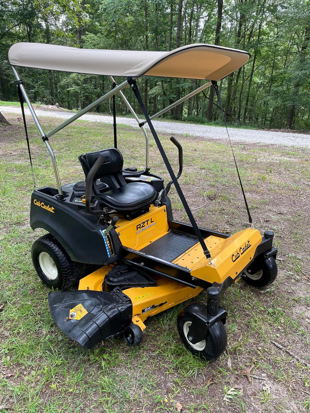 Sun Shade Canopy for Zero Turn Lawn Mower - Fits Bad Boy, Husqvarna, Toro, Ariens & Other Brands - Reduce Heat and Glare with this Umbrella Canopy for your Zero Turn Mower, Patent Pending
